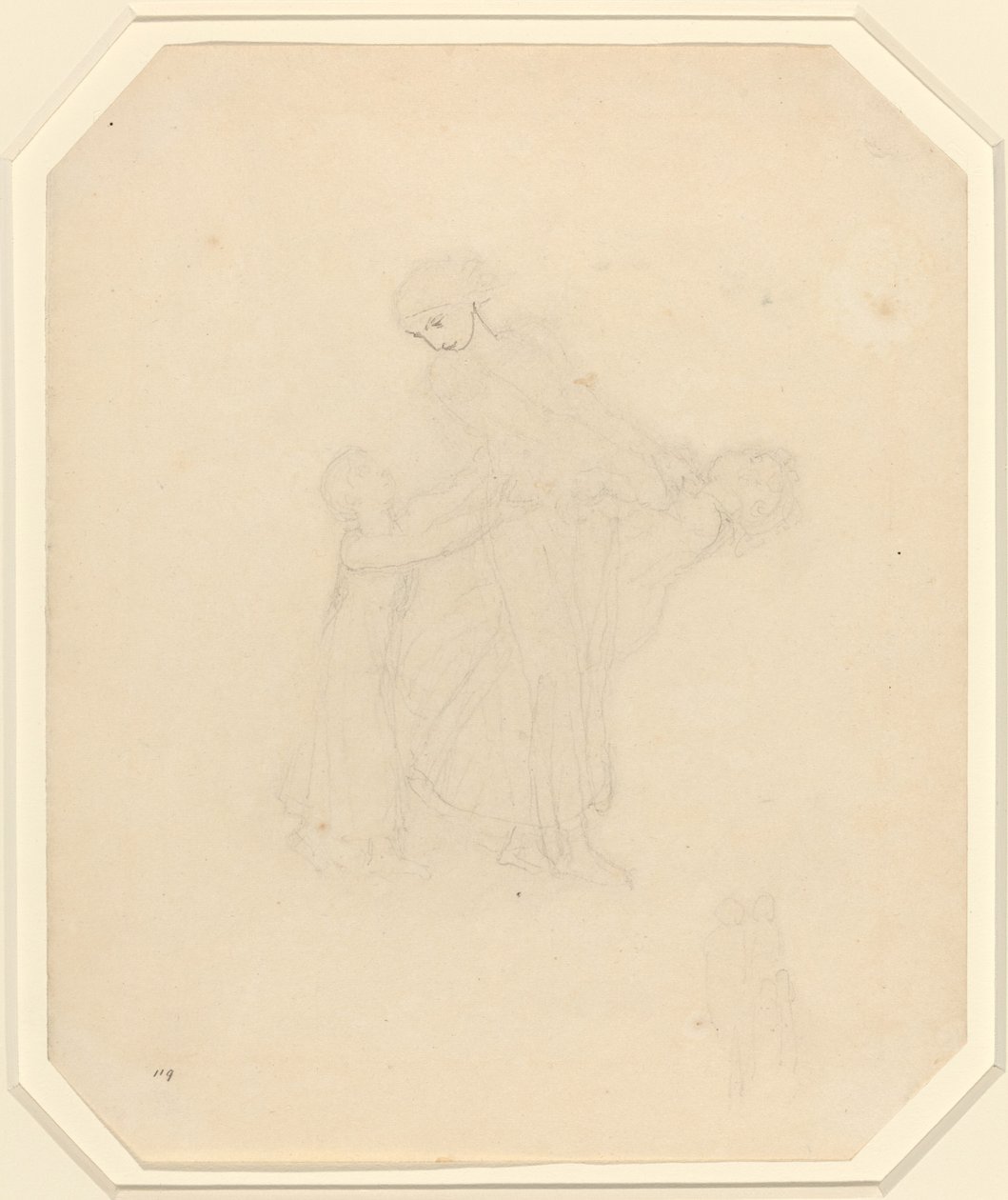 Adulto e Due Bambini da John Flaxman