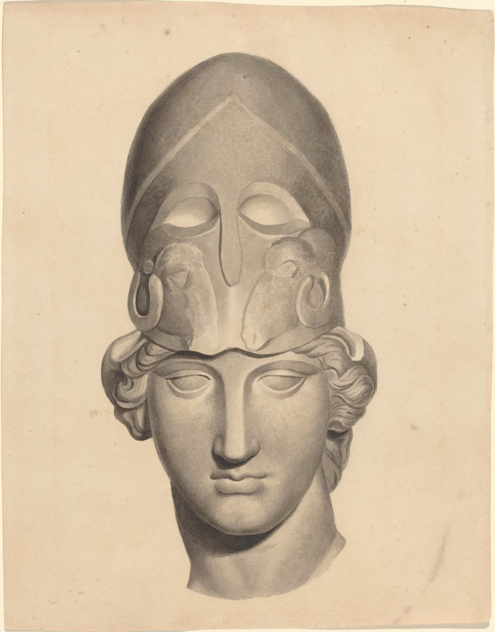 Testa Antica con Elmo da John Flaxman