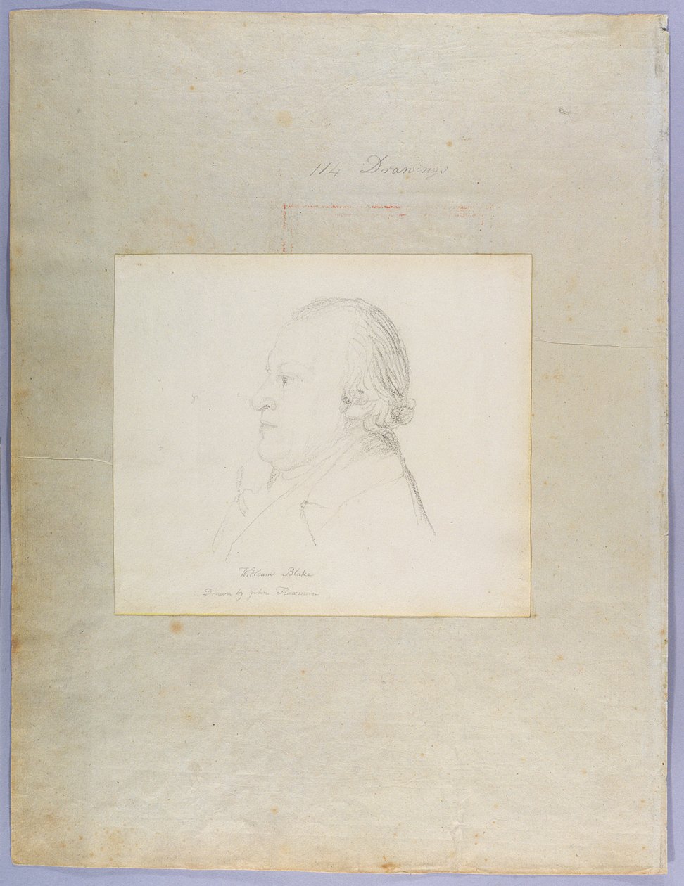 Ritratto di William Blake, c.1804 da John Flaxman
