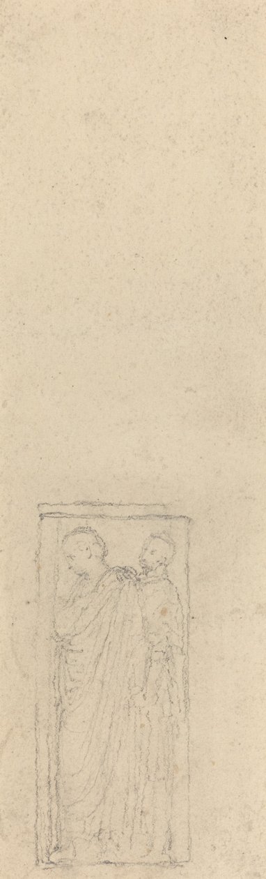 Rilievo con due figure incappucciate da John Flaxman