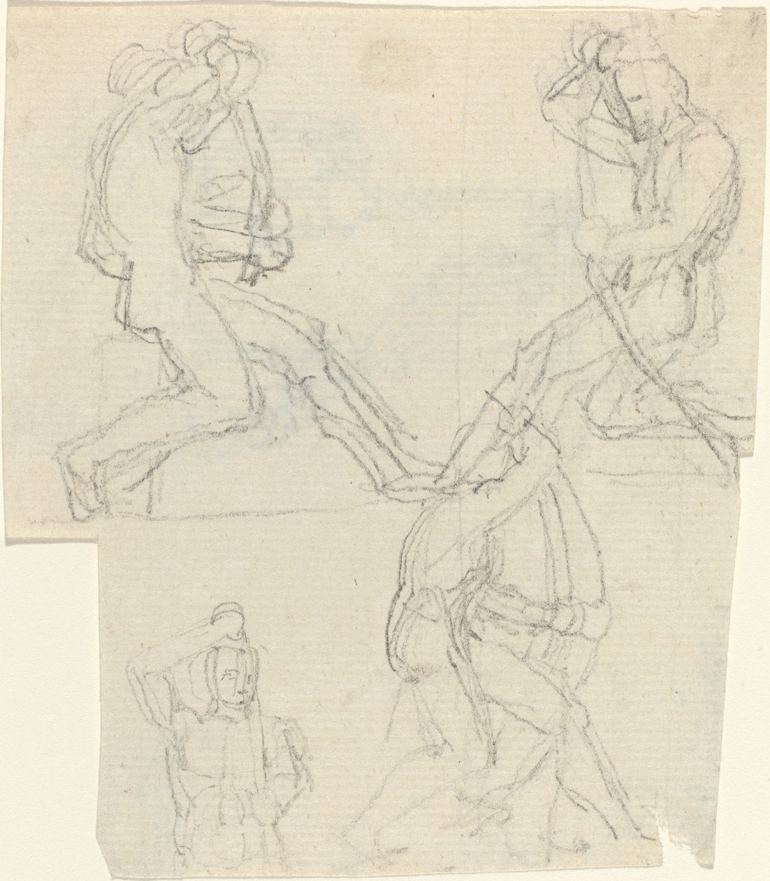 Foglio di studi [recto e verso] da John Flaxman