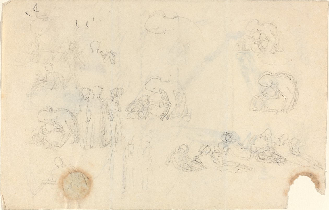 Foglio di Studi [recto e verso] da John Flaxman