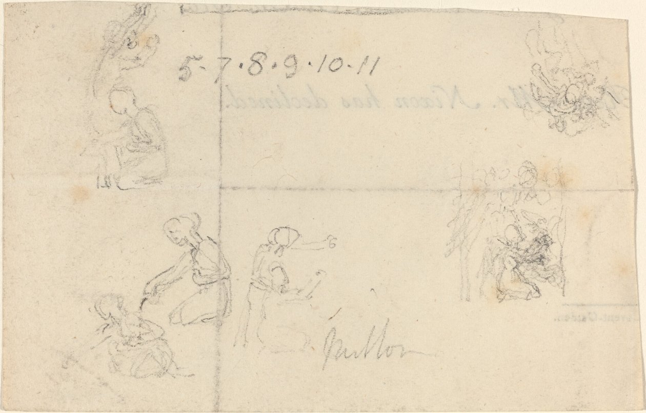 Studi di Donne in Ginocchio da John Flaxman