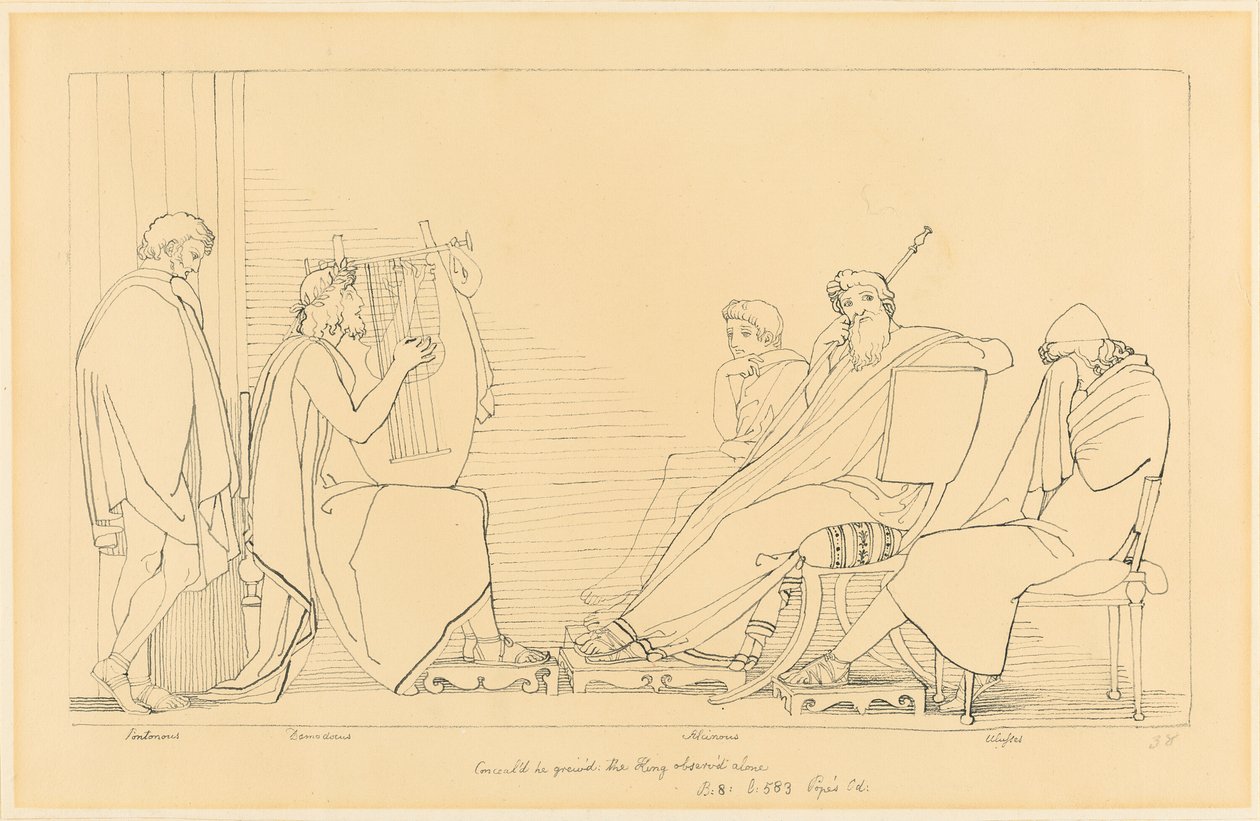 Il canto di Demodocus da John Flaxman