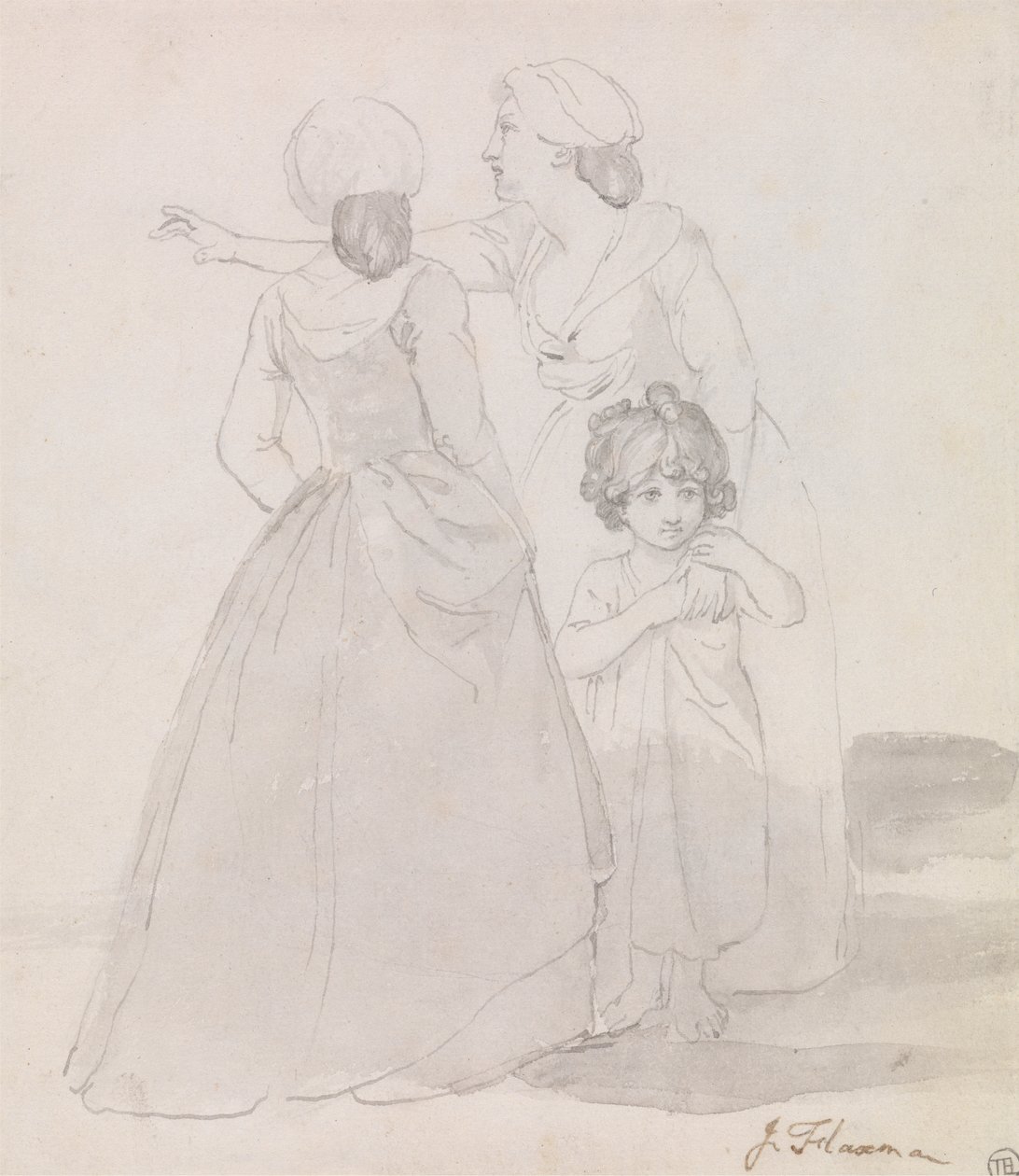 Due donne e un bambino da John Flaxman