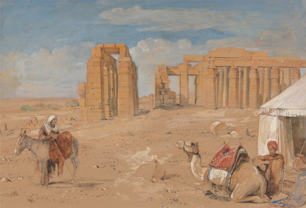 Il Ramesseum di Tebe da John Frederick Lewis