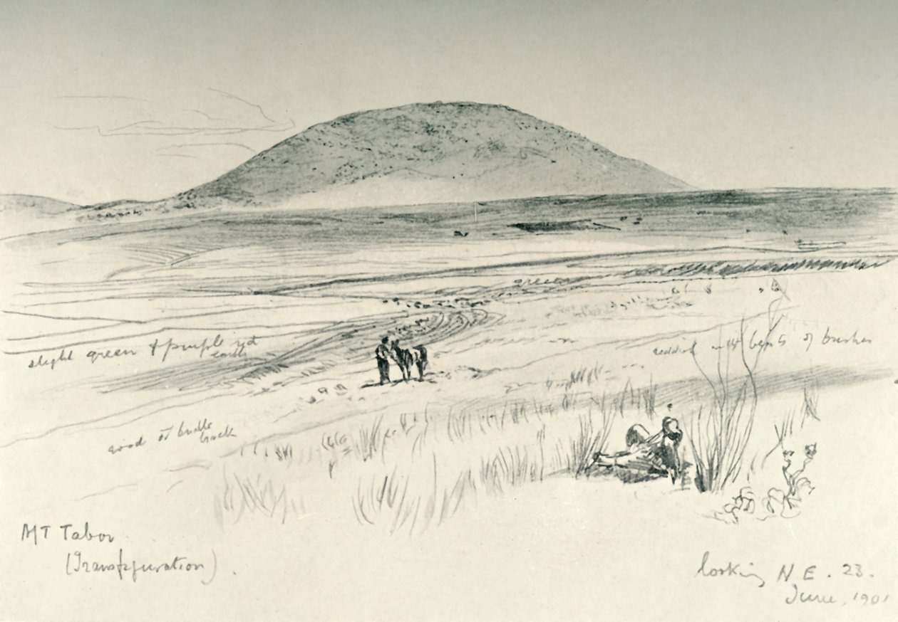 Monte Tabor da John Fulleylove