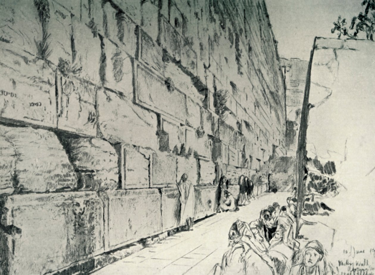 Il Muro del Pianto da John Fulleylove