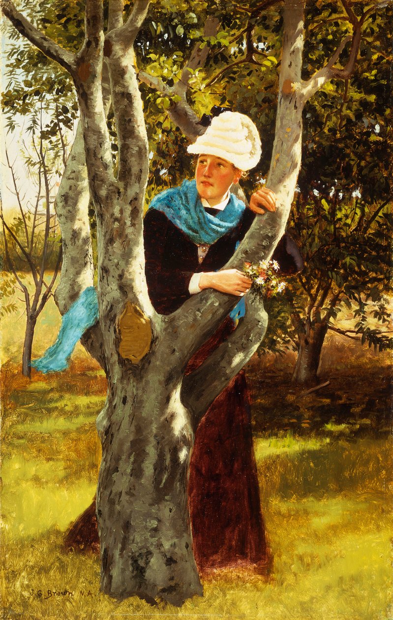 Tra gli alberi da John George Brown