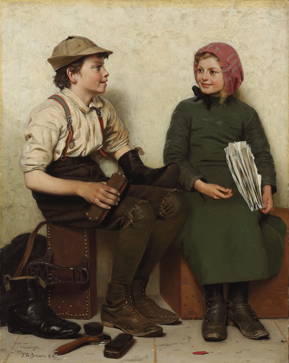 Tête-à-tête da John George Brown