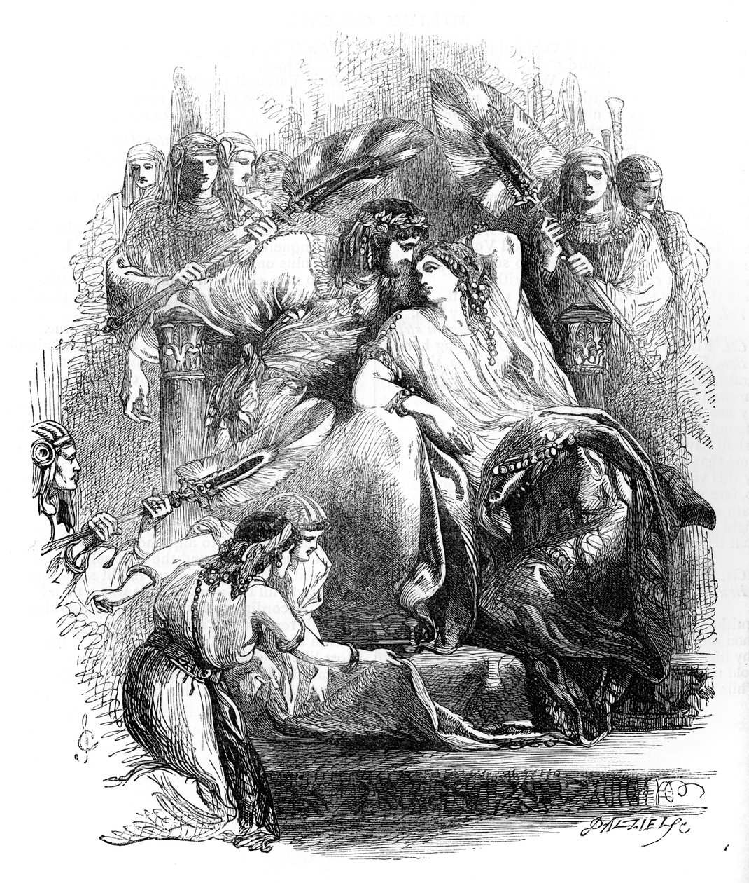 Antonio e Cleopatra di William Shakespeare da John Gilbert