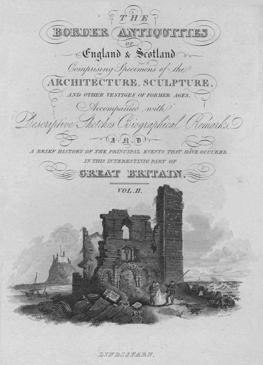 Frontespizio - Lindisfarn, 1814 da John Greig