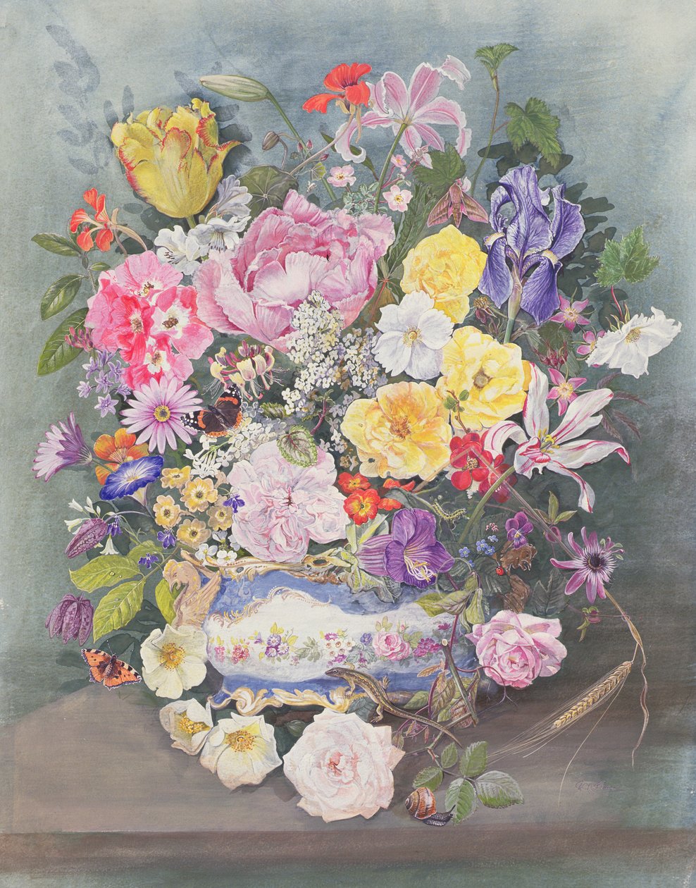 Fiori in una jardinière di Sèvres da John Gubbins