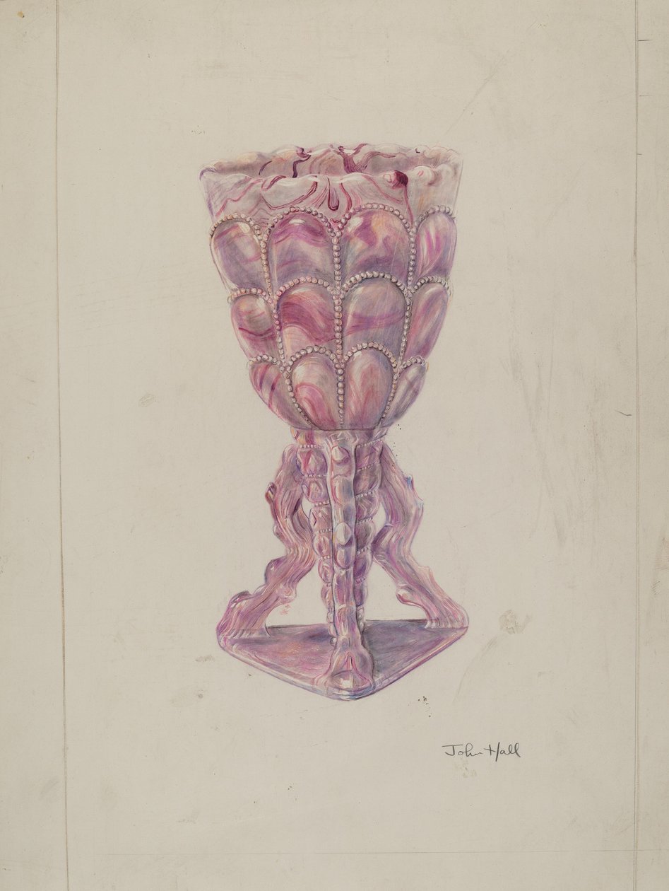 Vaso marmorizzato da John Hall