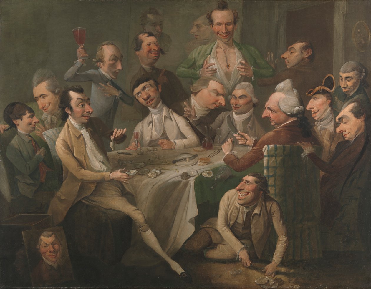 Un gruppo caricaturale da John Hamilton Mortimer