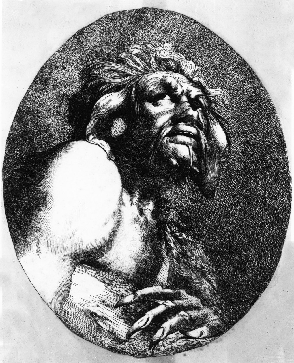 Calibano, da La Tempesta, 1776 da John Hamilton Mortimer