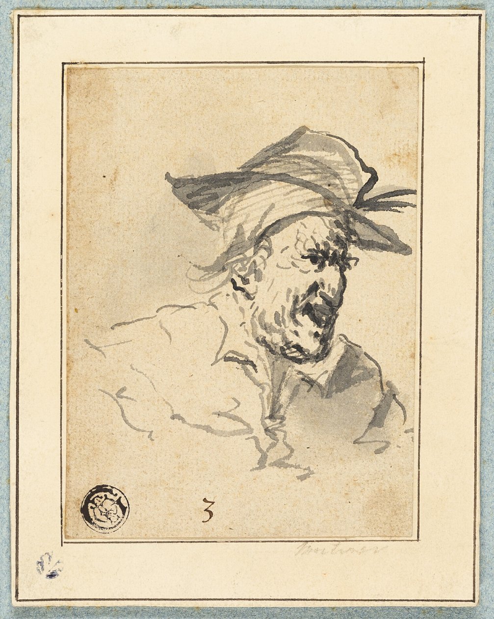 Schizzo del personaggio da John Hamilton Mortimer