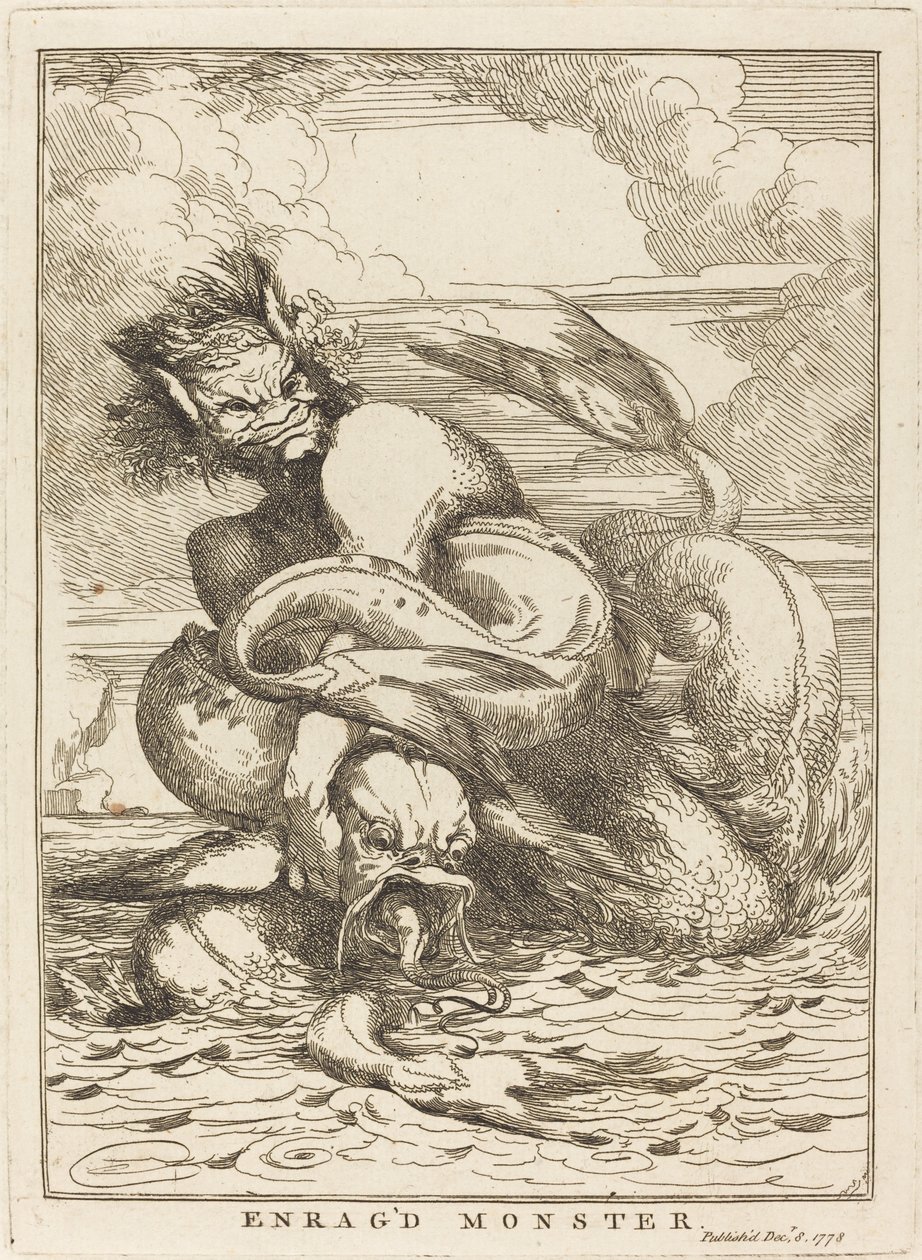 Mostro infuriato da John Hamilton Mortimer