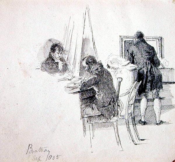 Un gruppo in un interno, Brathay da John Harden