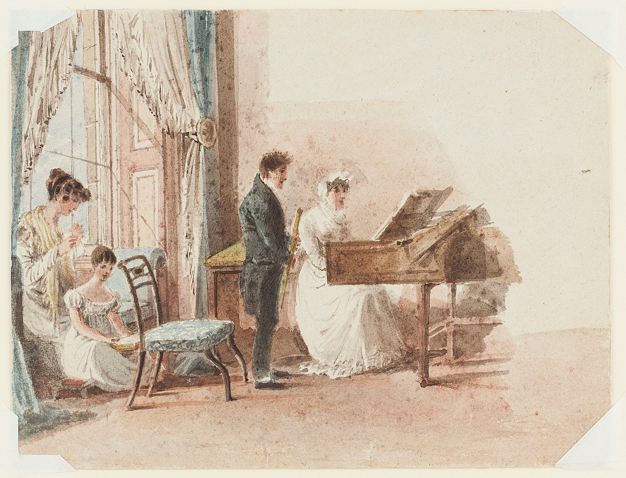 Interno di una sala, 1827 da John Harden