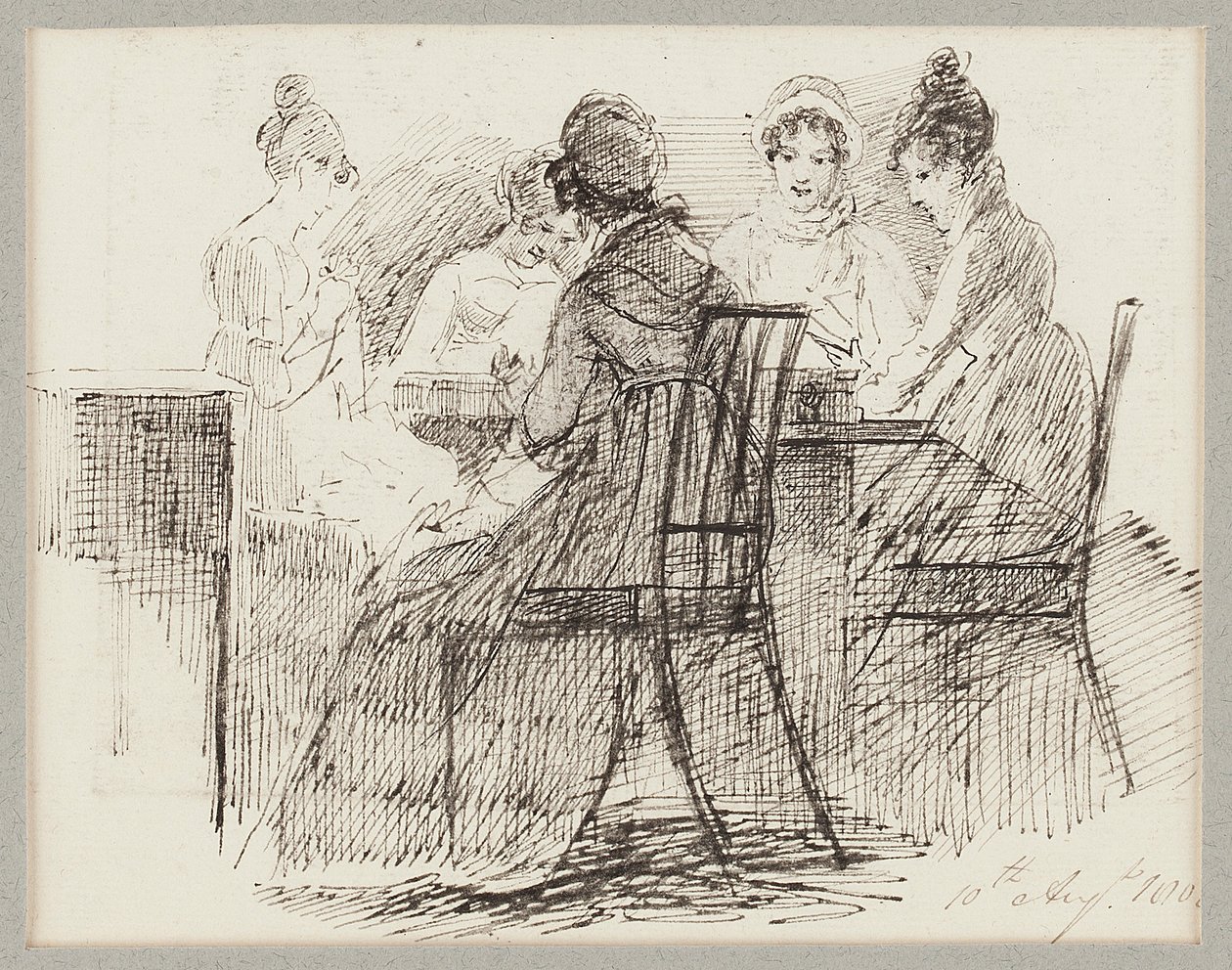 Gruppo seduto, 1808 da John Harden
