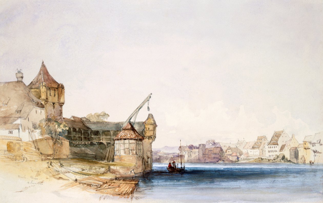 Veduta di Basilea, 1842 da John Harper