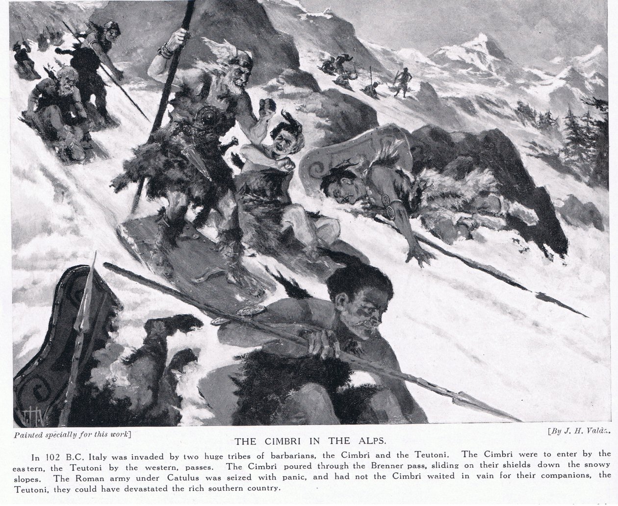 I Cimbri nelle Alpi da John Harris Valda