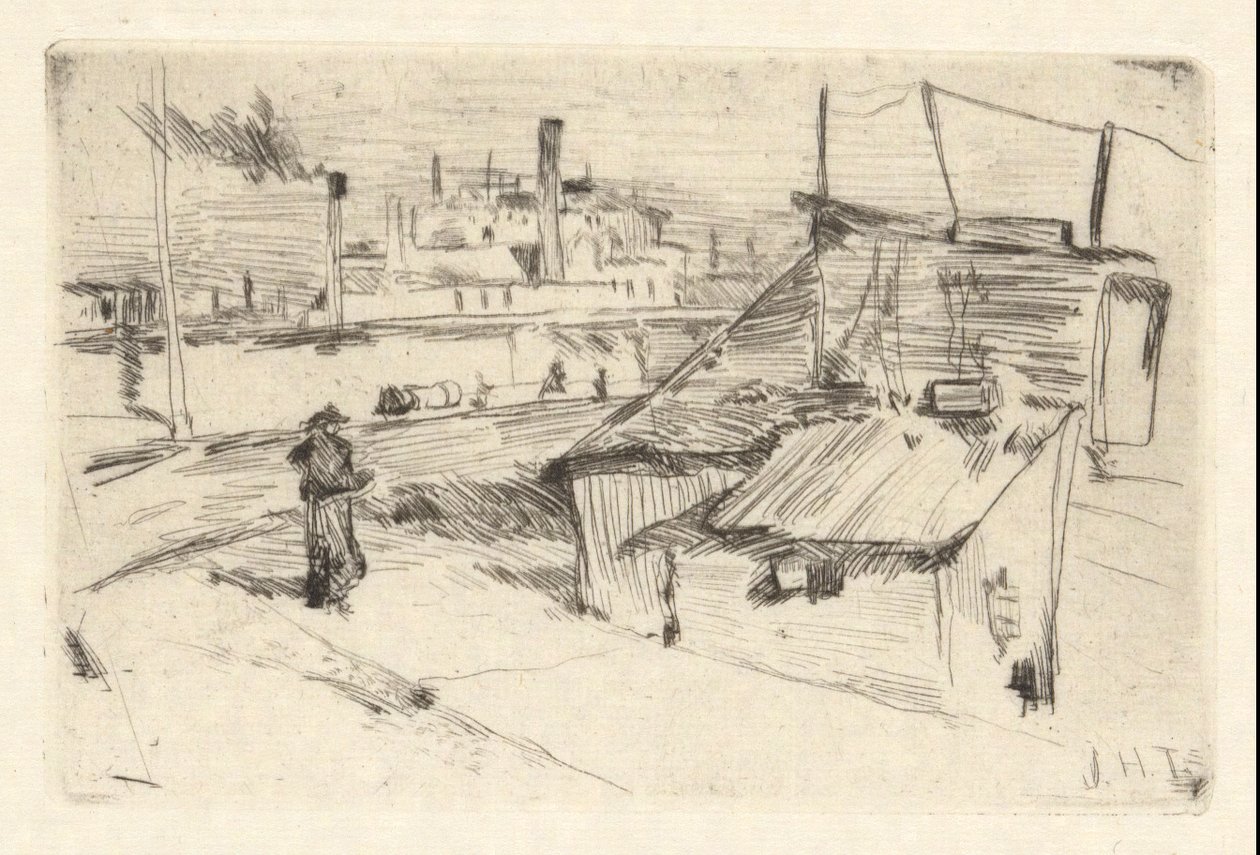 Baracche di Bridgeport da John Henry Twachtman
