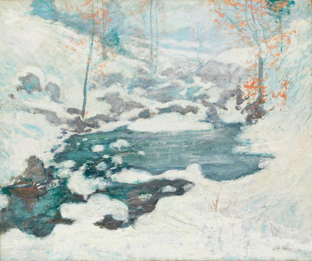 Legame con il ghiaccio da John Henry Twachtman