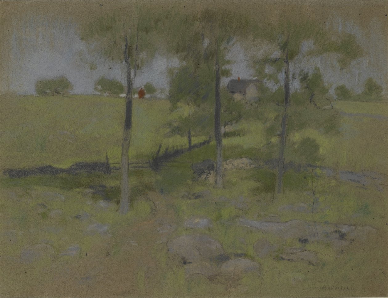 Tre alberi, c.1888-95 da John Henry Twachtman