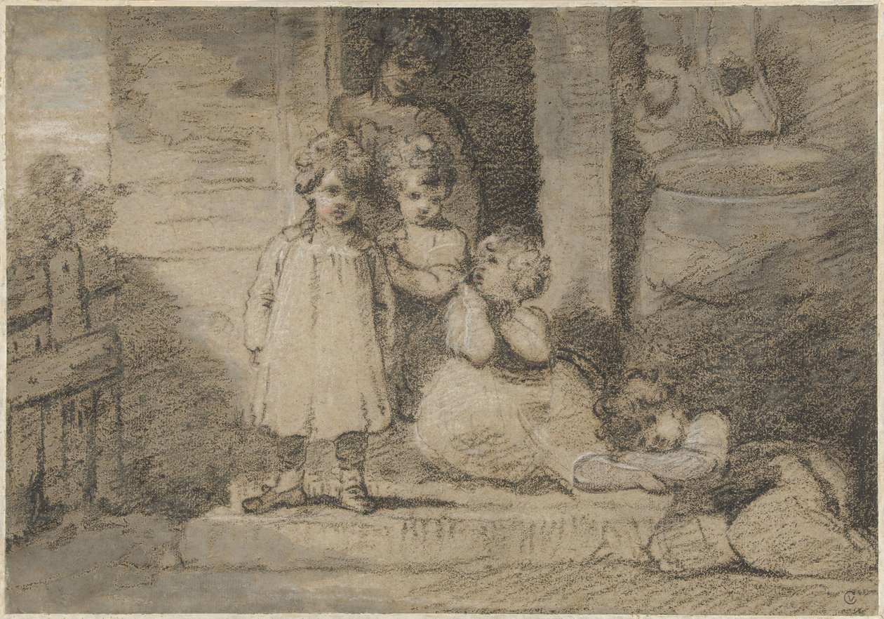 Quattro bambini e una ragazza più grande da John Hoppner