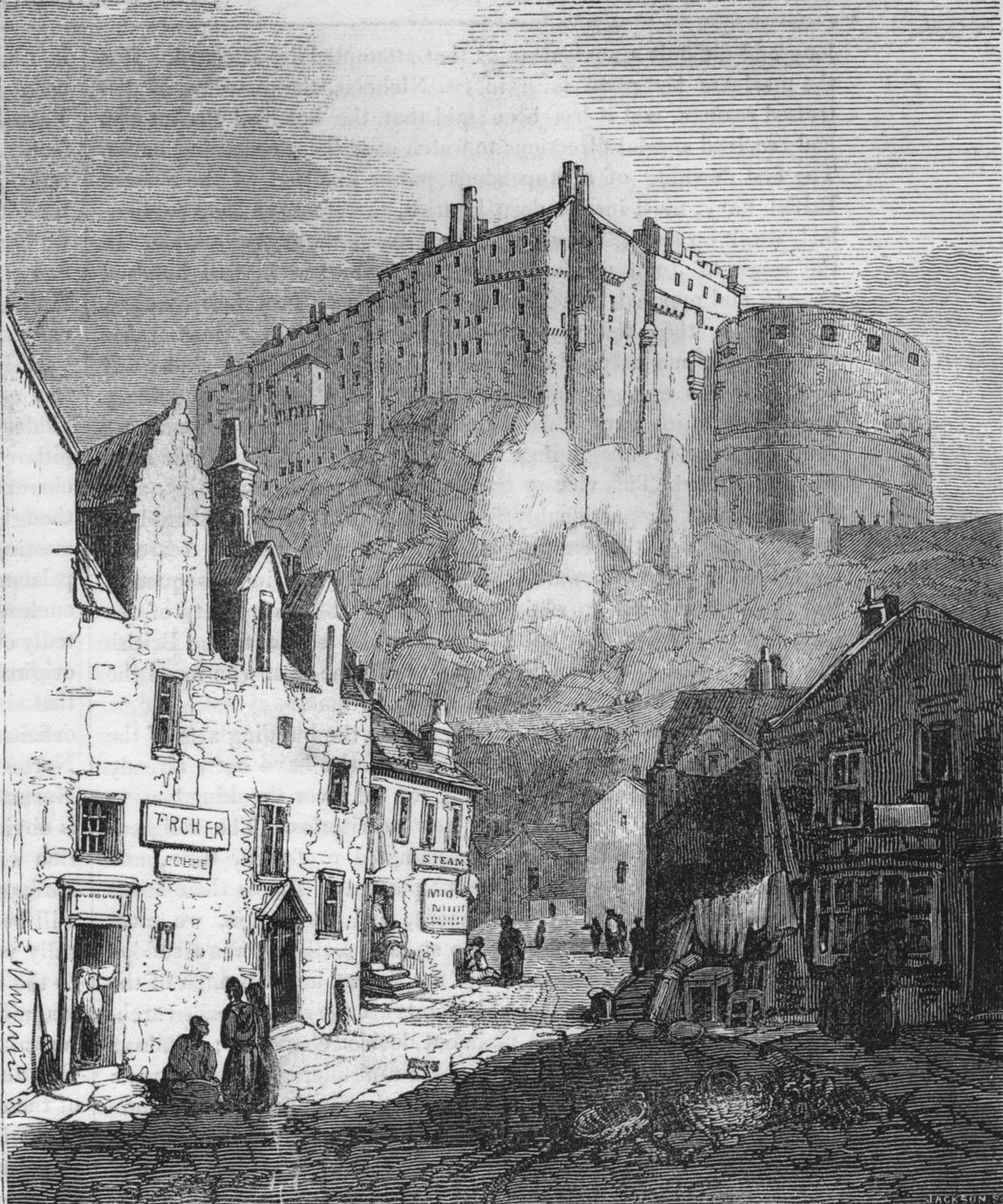 Castello di Edimburgo, 1843, 1845 da John Jackson