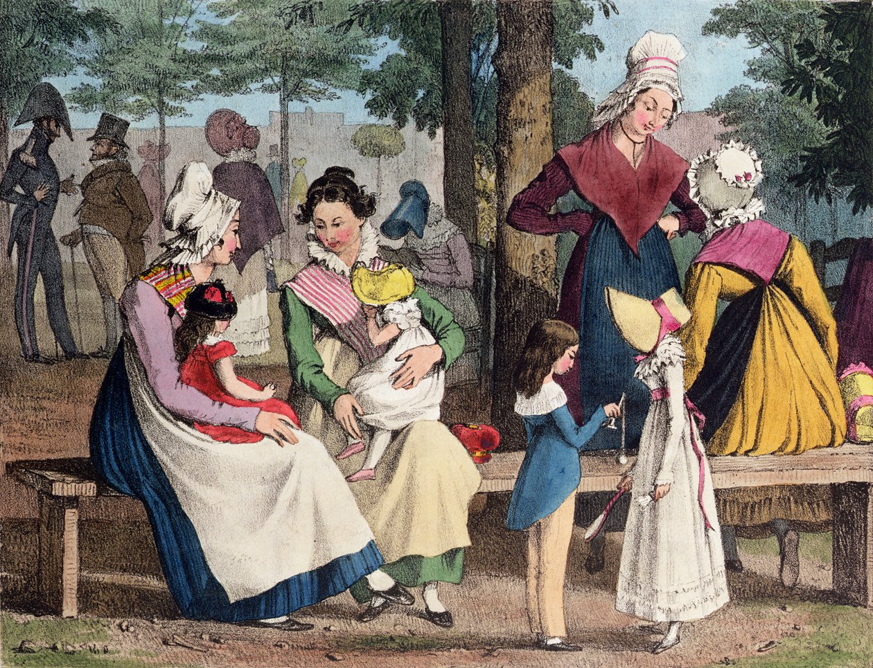 Le bambinaie, 1820 da John James Chalon