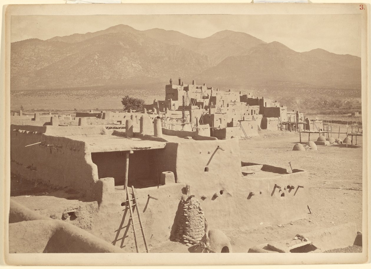 Taos Pueblo Nord, Nuovo Messico da John K. Hillers