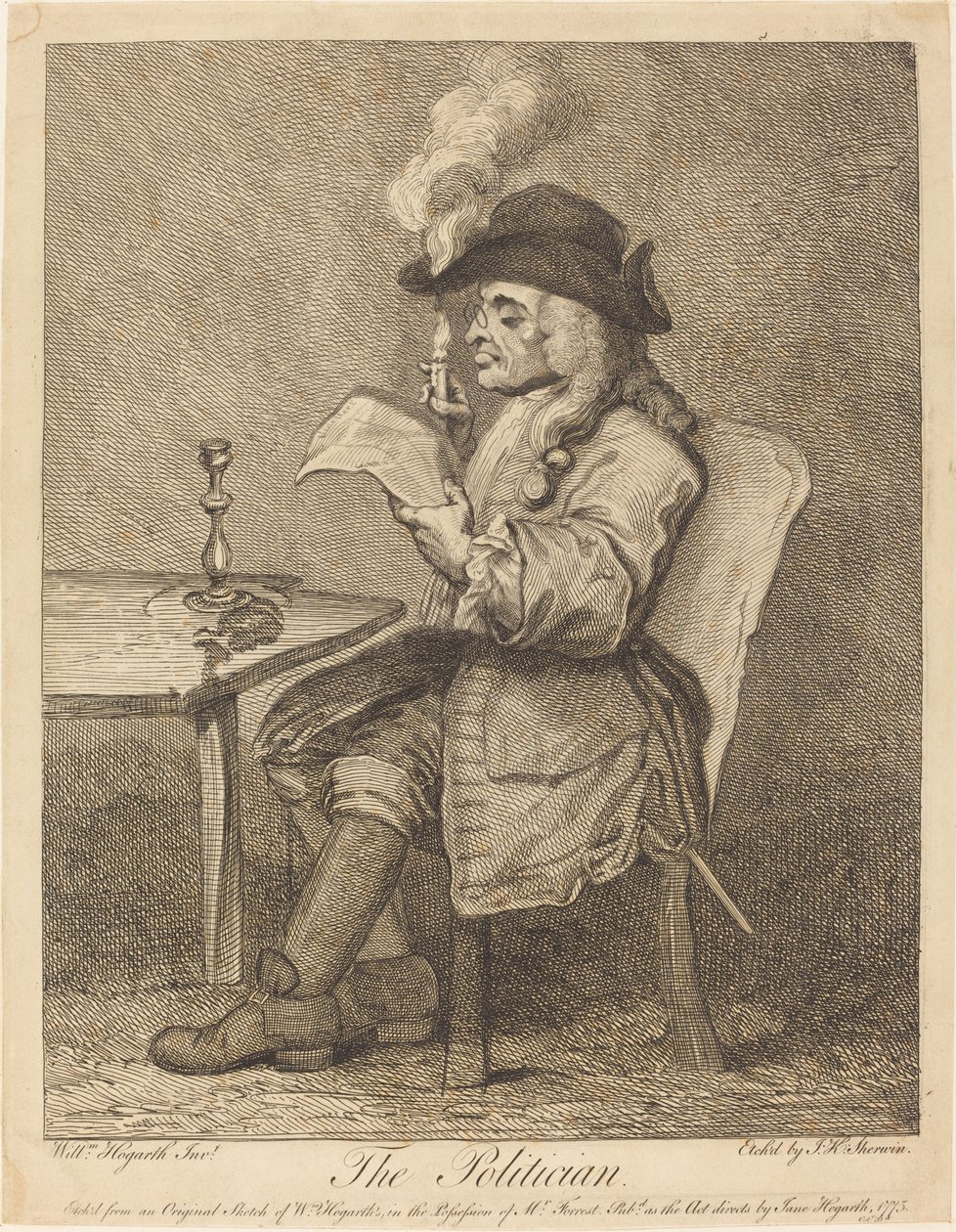 Politico da John Keyse Sherwin after William Hogarth