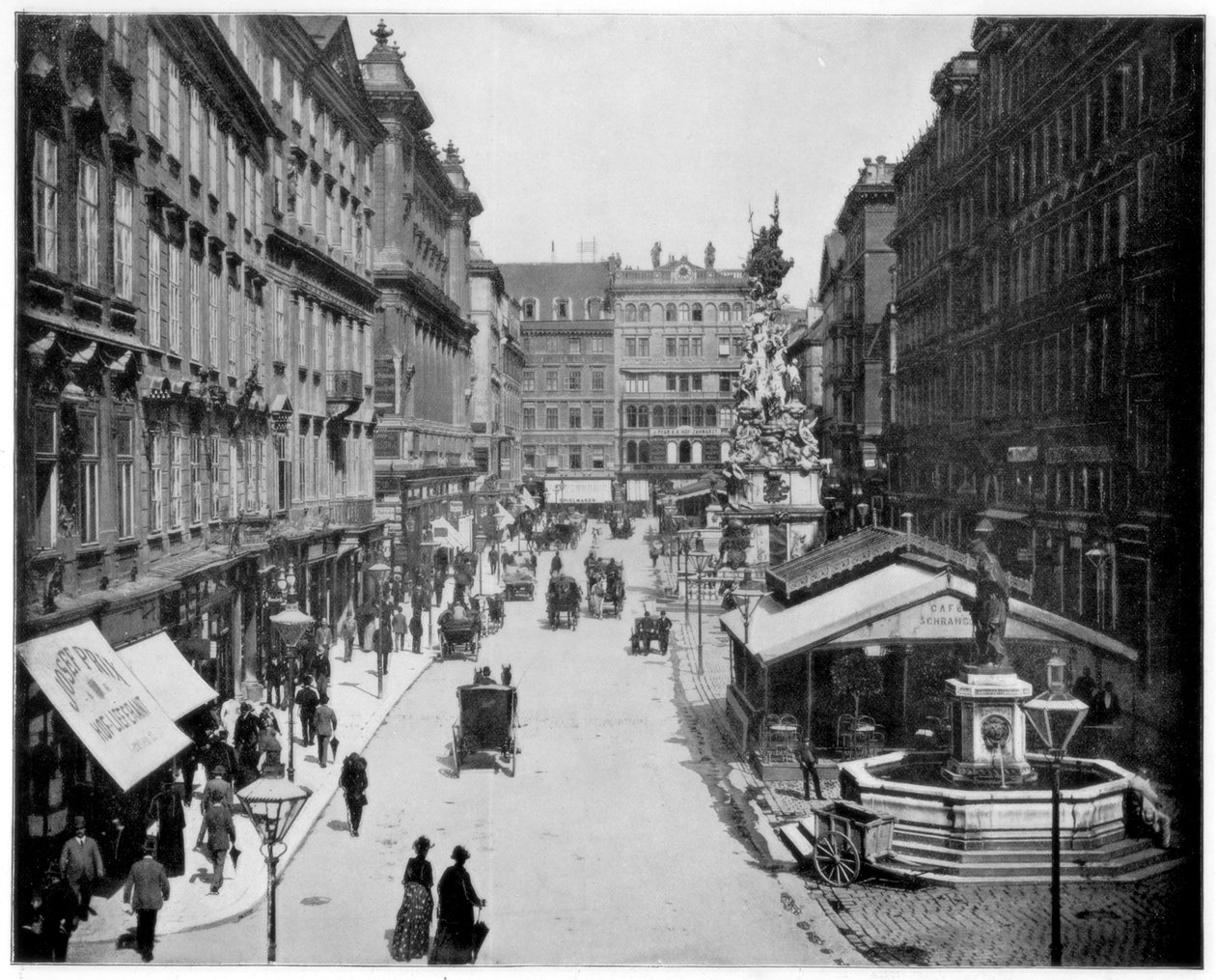 Il Graben, Vienna, fine XIX secolo da John L. Stoddard