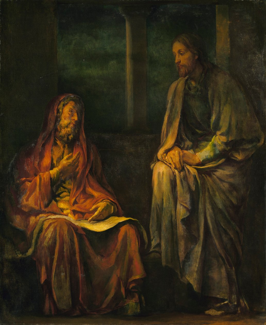 Visita di Nicodemo a Cristo da John La Farge