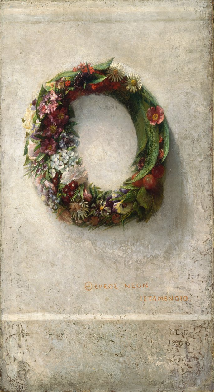 Ghirlanda di fiori, 1866 da John La Farge