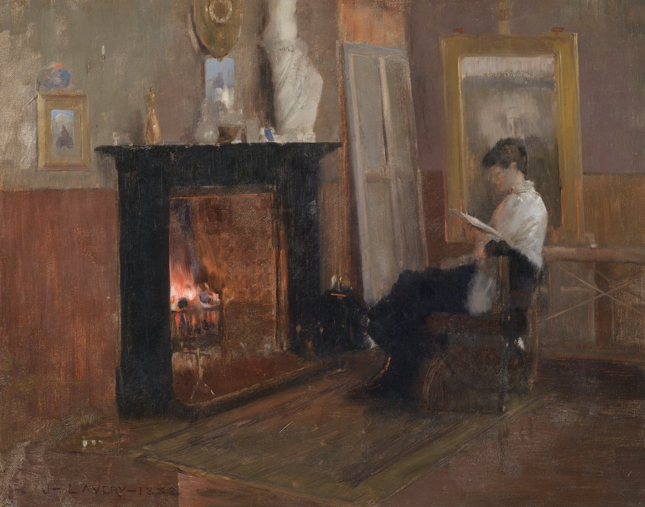 Un giorno tranquillo nello studio da John Lavery