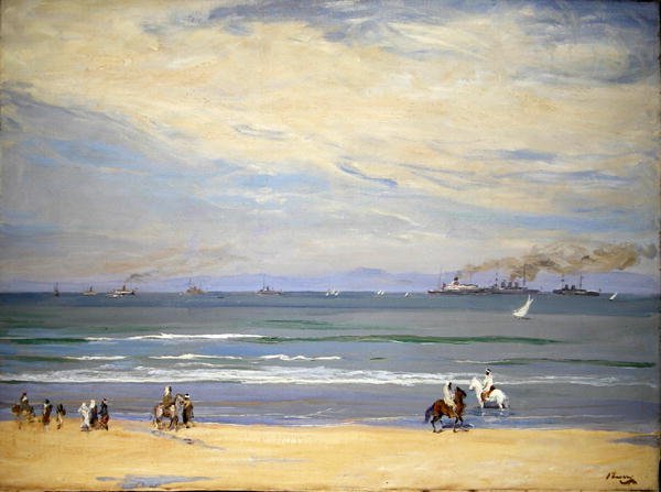 Cannoniere francesi, Baia di Tangeri da John Lavery