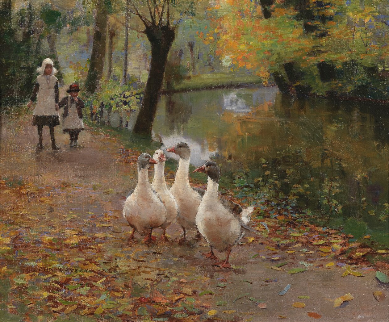 Ragazze con le oche da John Lavery