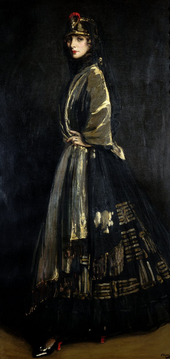 Nocciolo in nero e oro, 1916 da John Lavery