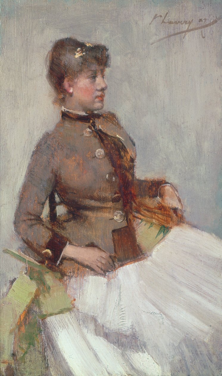 Ritratto di una signora seduta, 1887 da John Lavery