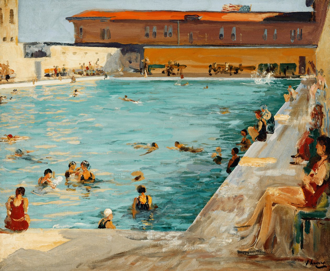 La Piscina del Popolo, Palm Beach da John Lavery