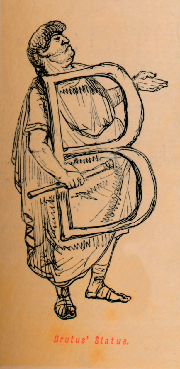 Statua di Bruto, 1852 da John Leech