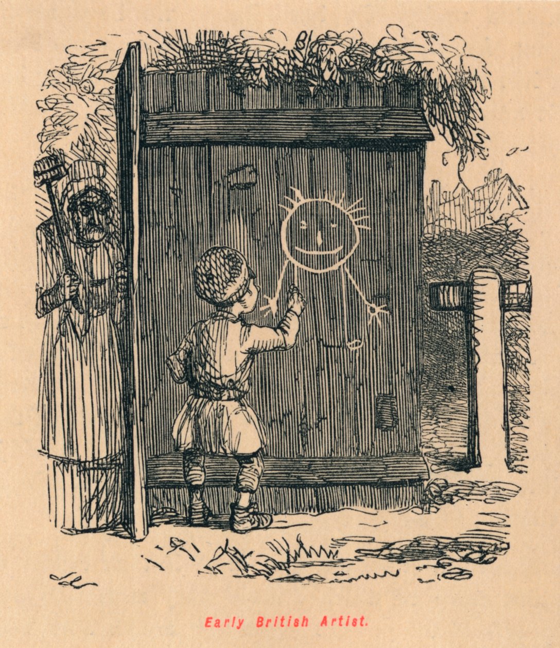 Artista britannico precoce, c1860 da John Leech