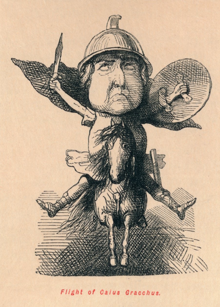 Fuga di Gaio Gracco, 1852 da John Leech