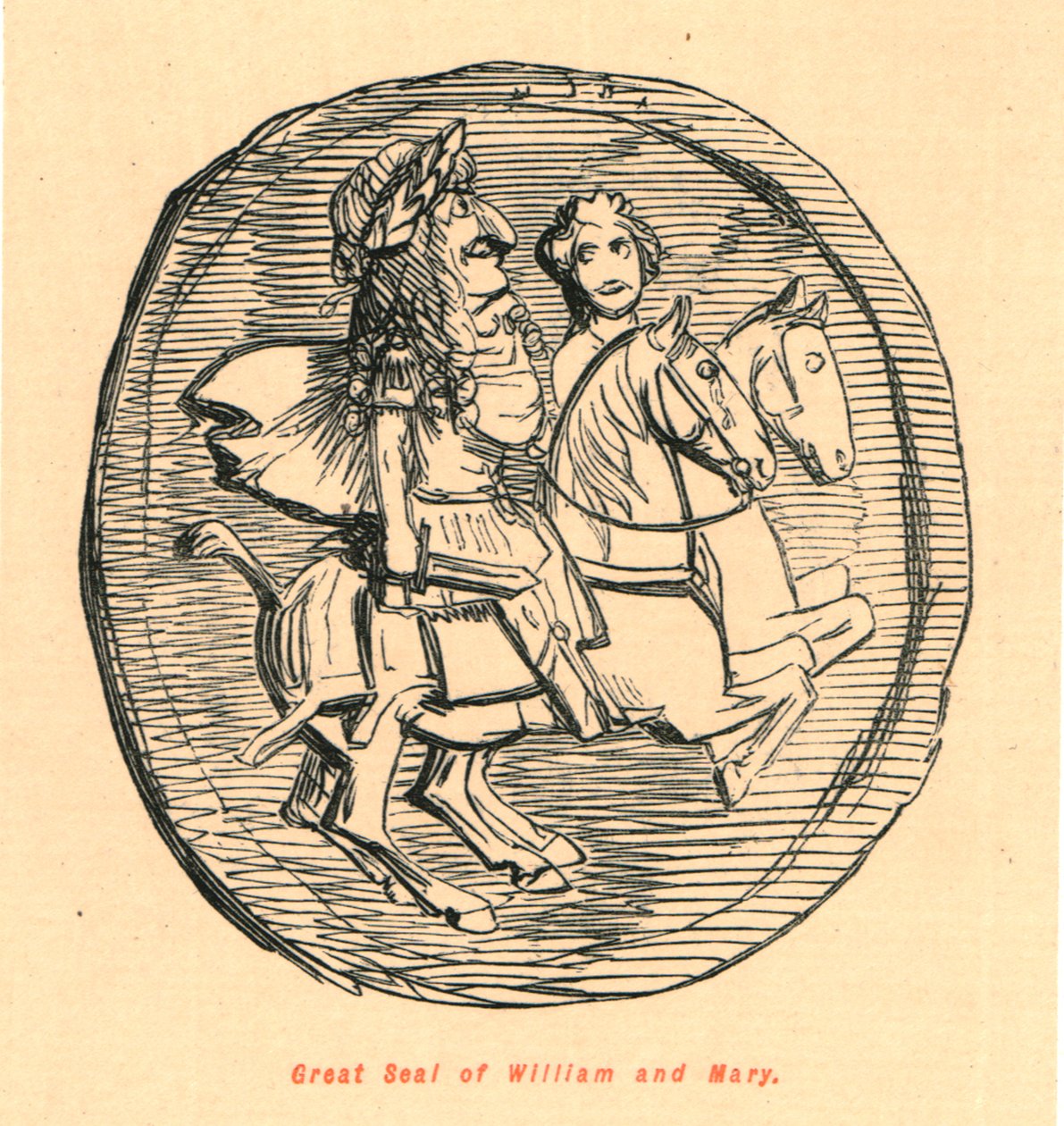 Grande sigillo di Guglielmo e Maria, 1897 da John Leech
