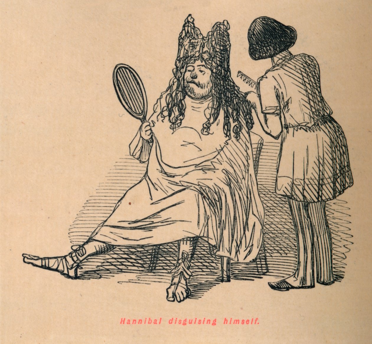 Annibale si traveste, 1852 da John Leech