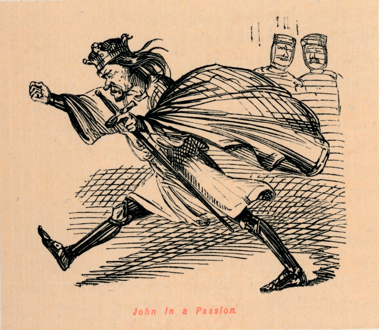John in a Passion, c1860 da John Leech